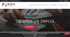Desktop Screenshot of emplois.eurasante.com