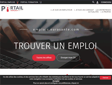 Tablet Screenshot of emplois.eurasante.com